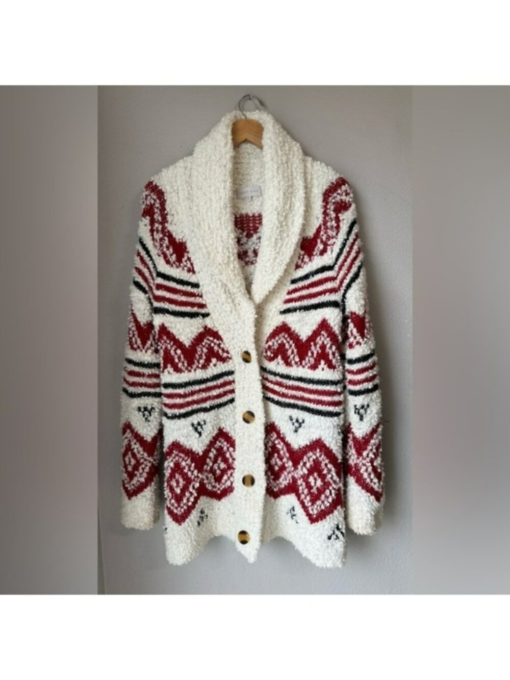 Ally Mae Button Up Soft Cardigan Womens Size Large V Neck Collar